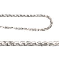 Strieborný náhrdelník lisovaný pletený 3                                        